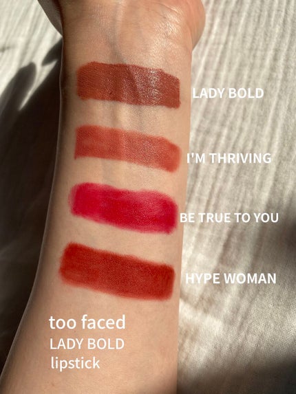 レディ ボールド リップスティック/Too Faced/口紅を使ったクチコミ(1枚目)