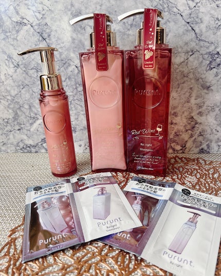 プルント リライトペアセット レッドワイン/Purunt./市販シャンプーを使ったクチコミ(2枚目)