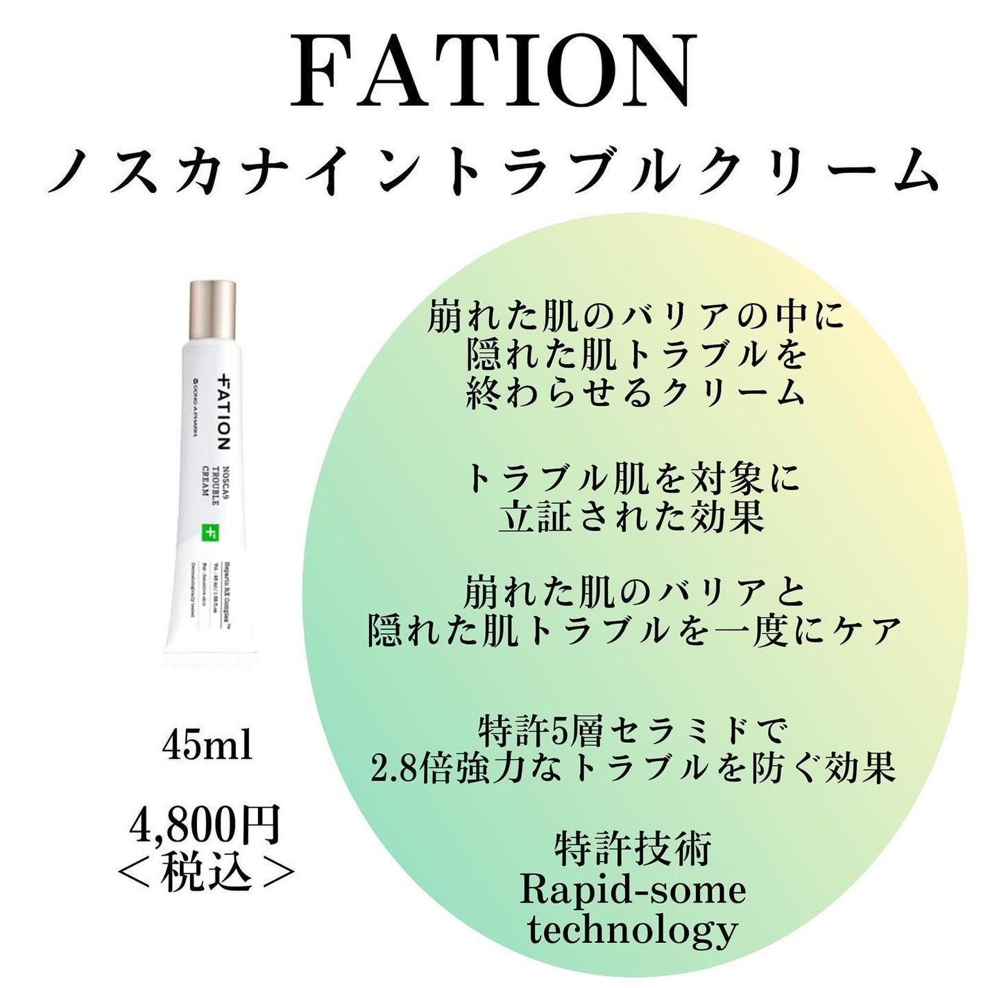 ノスカナイン トラブルクリーム/FATION/フェイスクリームを使ったクチコミ(3枚目)