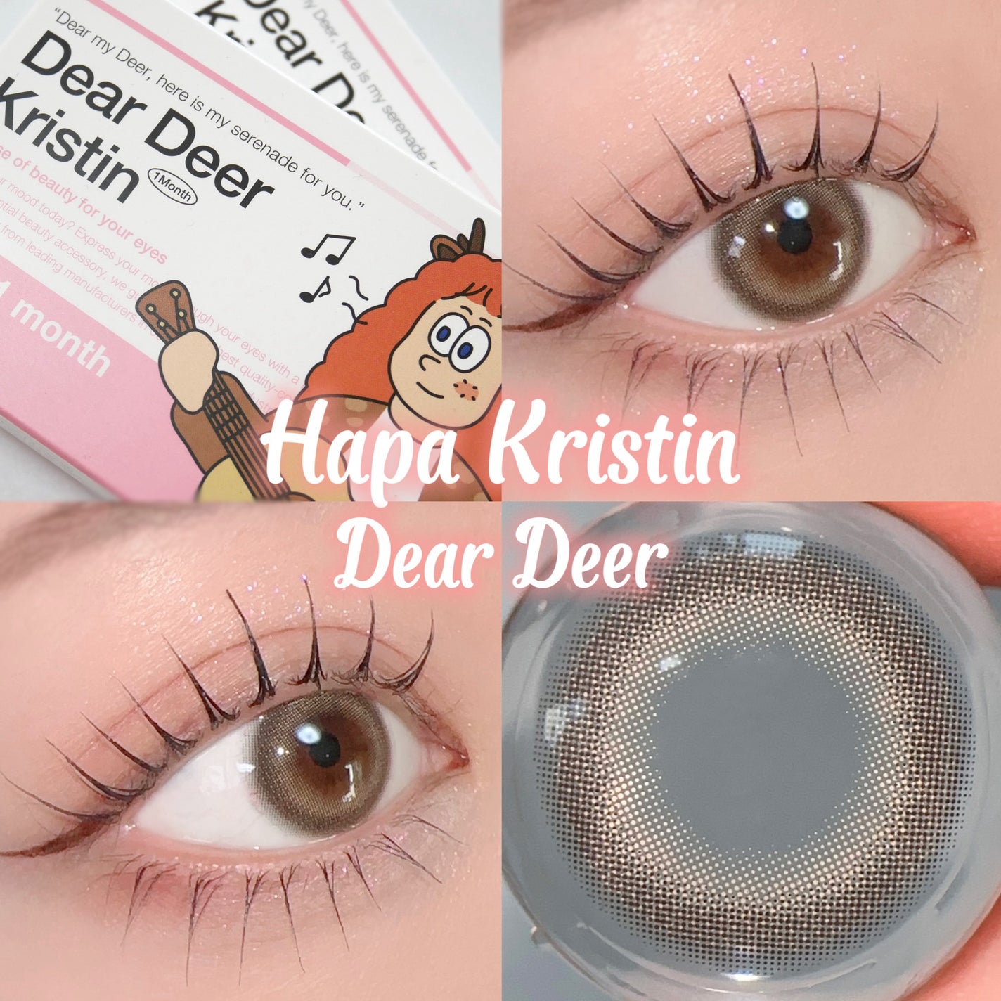 Dear Deer Kristen 1month/Hapa kristin/ワンデー(1DAY)カラコンを使ったクチコミ(1枚目)