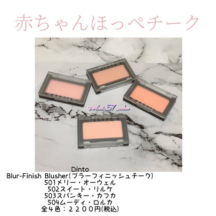 ブラーフィニシュブラッシャー 502 スイート リルケ/Dinto/パウダーチークを使ったクチコミ(1枚目)