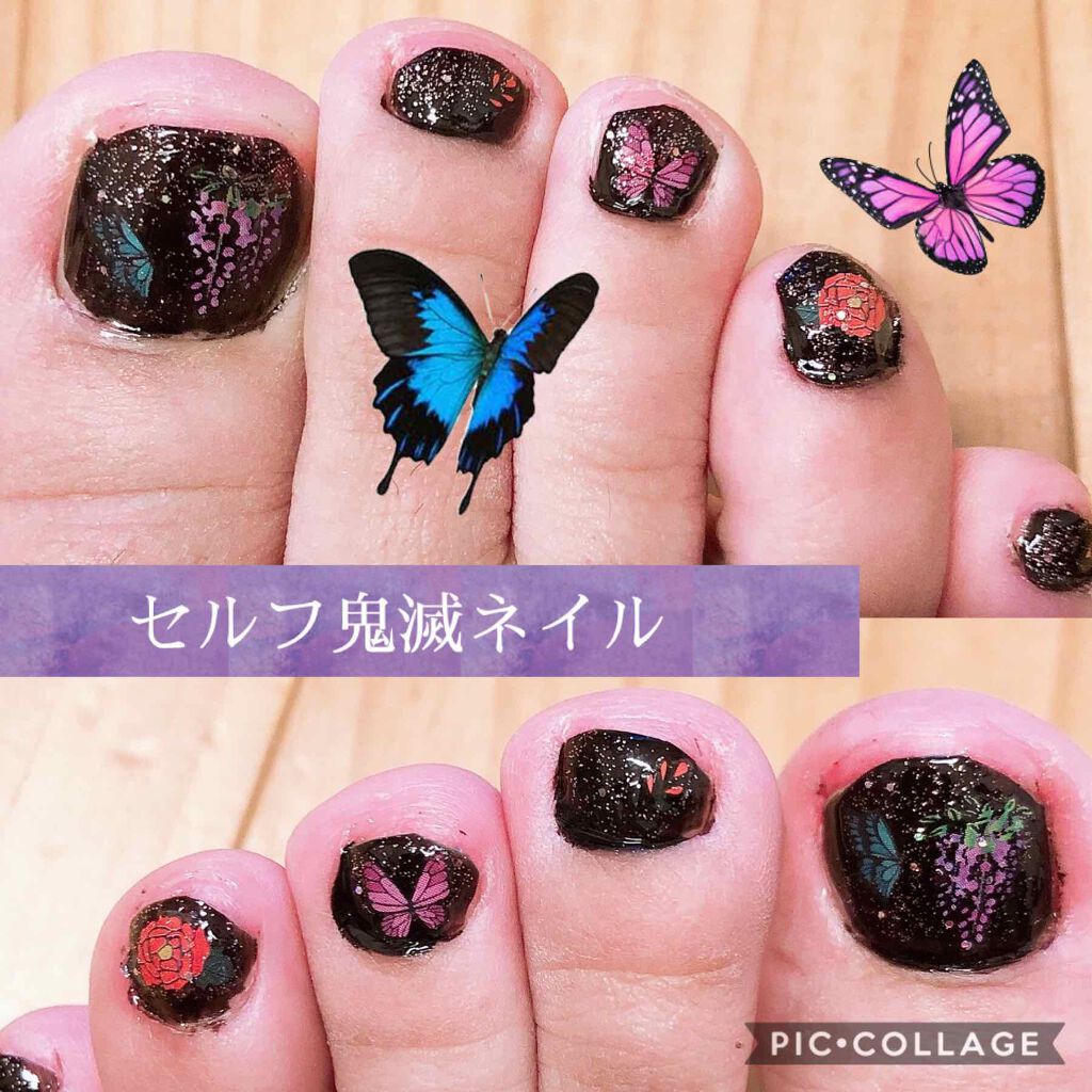 #鬼滅ネイルのネイルデザイン