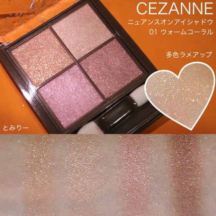ニュアンスオンアイシャドウ/CEZANNE/アイシャドウパレットを使ったクチコミ(2枚目)