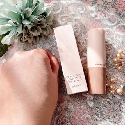 ヴィーガンナチュラルカバースティックファンデーション/DERMASHARE/その他ファンデーションを使ったクチコミ(7枚目)