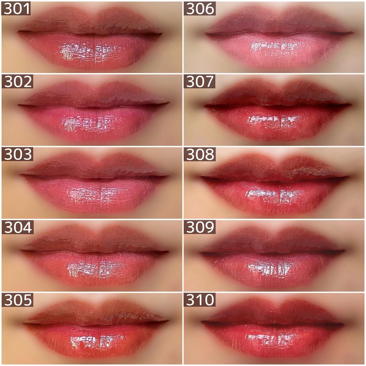 新色レビュー】ジェリーイングヌードグロス｜Lakaの人気色を比較