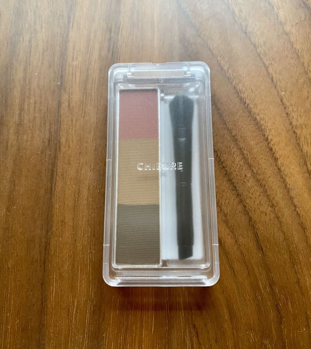 アイブロー パウダー PK10 ピンク系ブラウン/ちふれ/パウダーアイブロウを使ったクチコミ（2枚目）