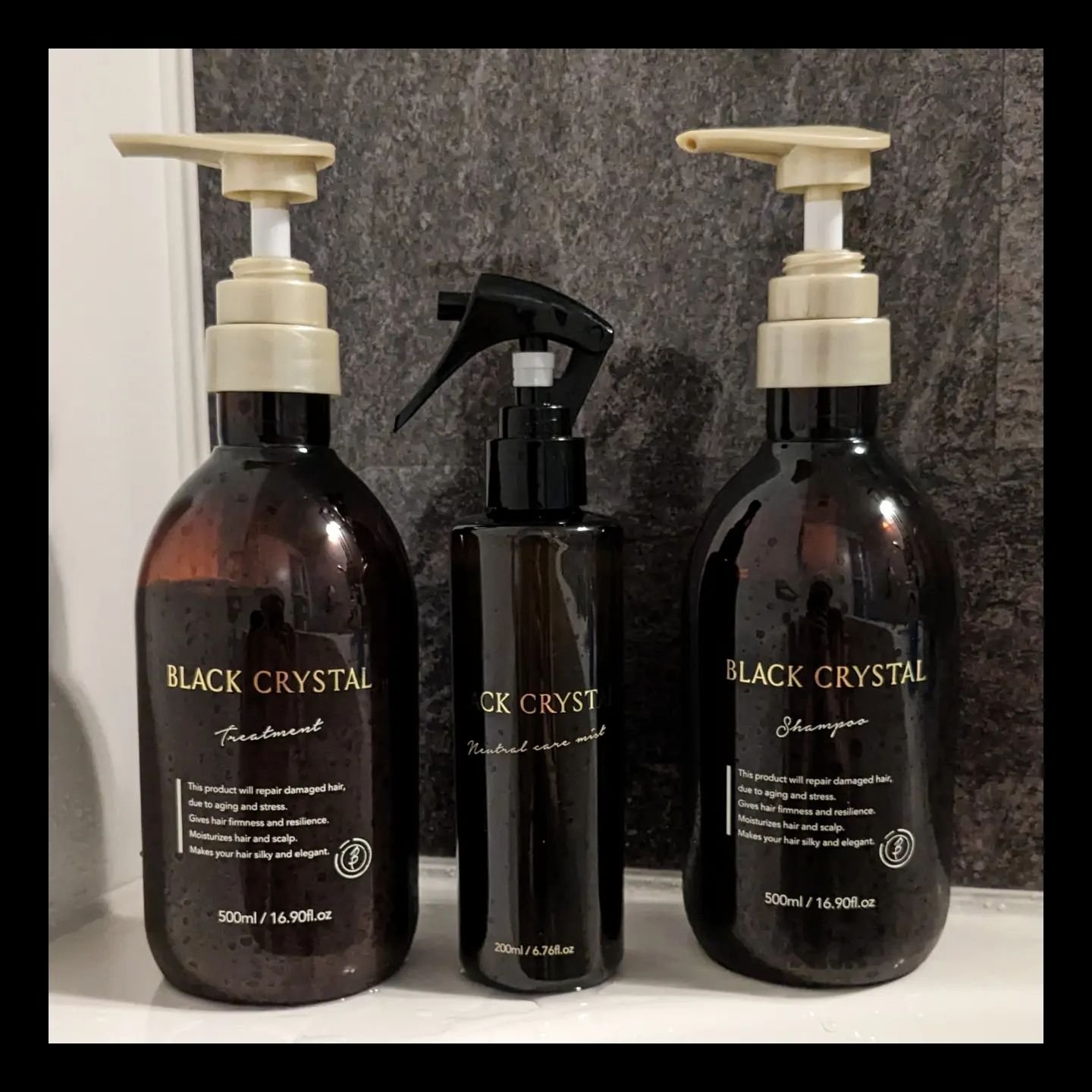 ブラッククリスタル シャンプー ＆ トリートメント/BLACK CRYSTAL/サロンシャンプーを使ったクチコミ（1枚目）