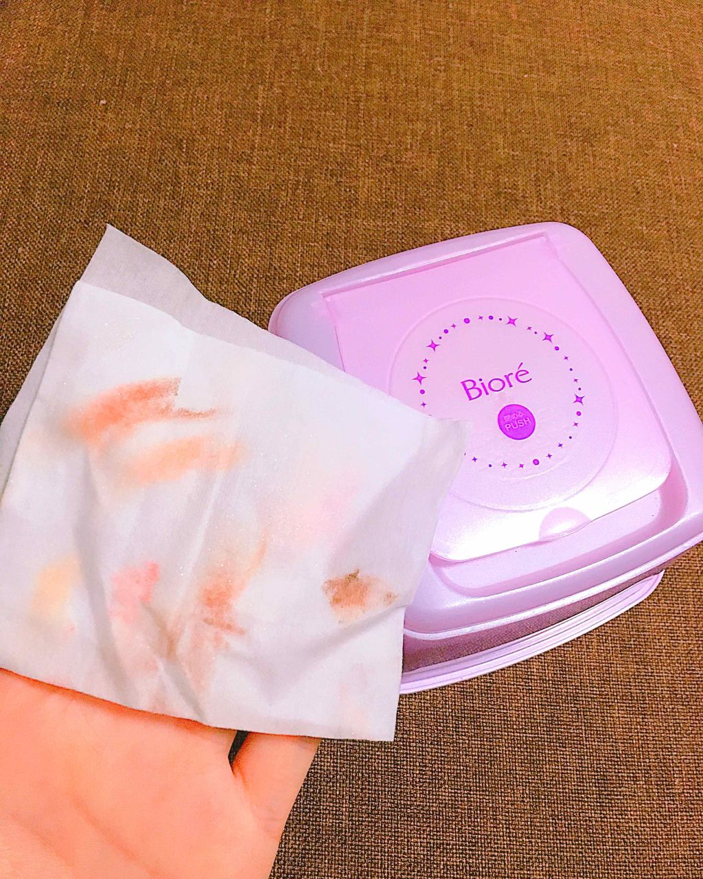 メイク落とし ふくだけコットン/ビオレ/クレンジングシートを使ったクチコミ(2枚目)