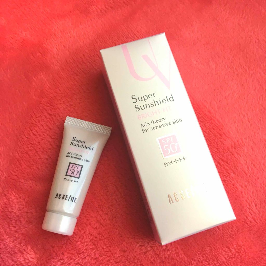 スーパーサンシールド ブライトフィット/ACSEINE/日焼け止めミルクを使ったクチコミ（1枚目）