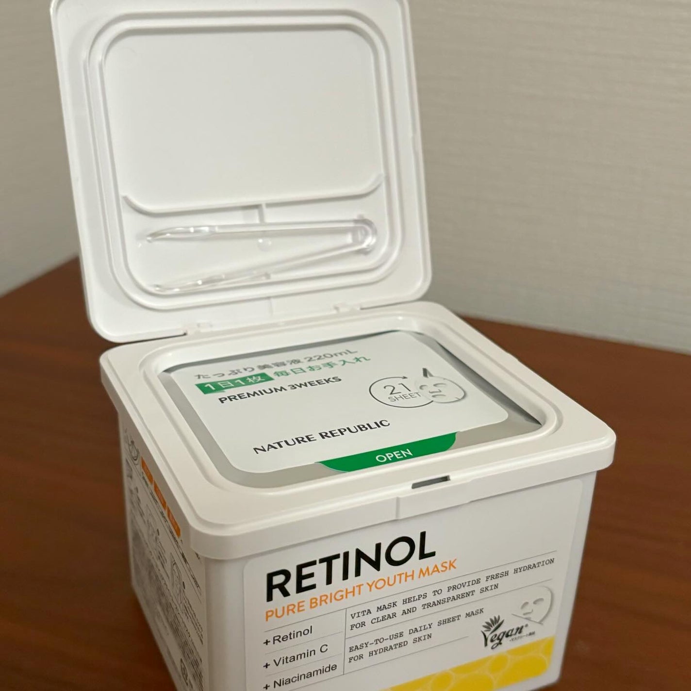 キューブマスク レチノール/ネイチャーリパブリック/シートマスク・パックを使ったクチコミ(2枚目)