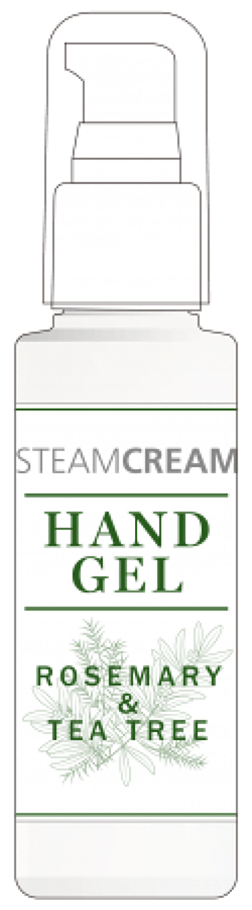 ハンドジェル ローズマリー&ティーツリー STEAMCREAM