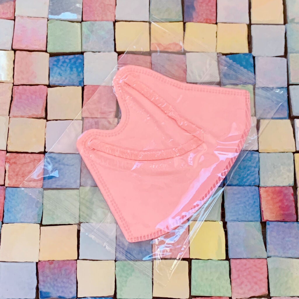 立体型スパンレース不織布カラーマスク/ISDG 医食同源ドットコム/マスクを使ったクチコミ(3枚目)