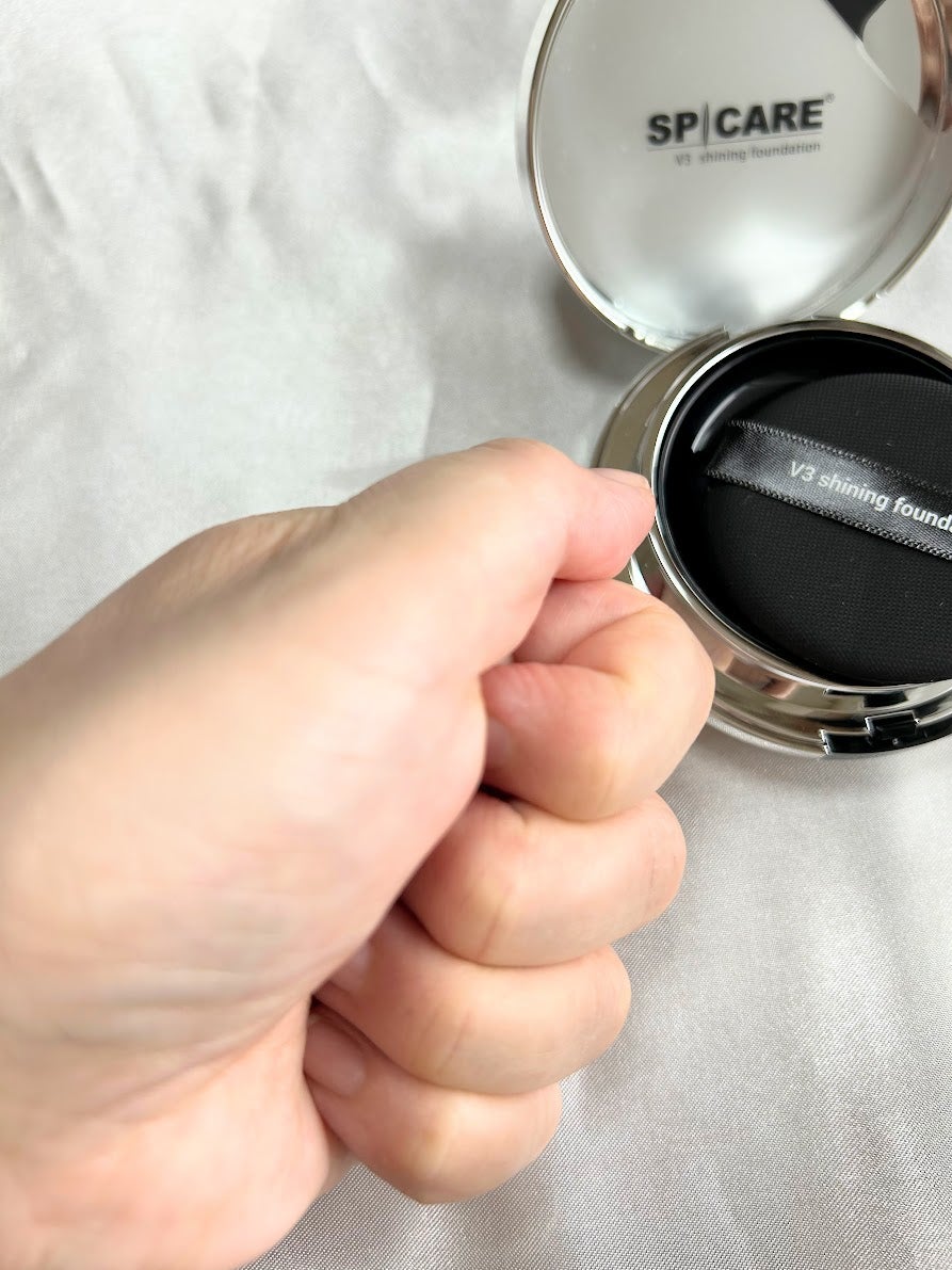 V3シャイニングファンデーション/SPICARE/クッションファンデーションを使ったクチコミ(3枚目)