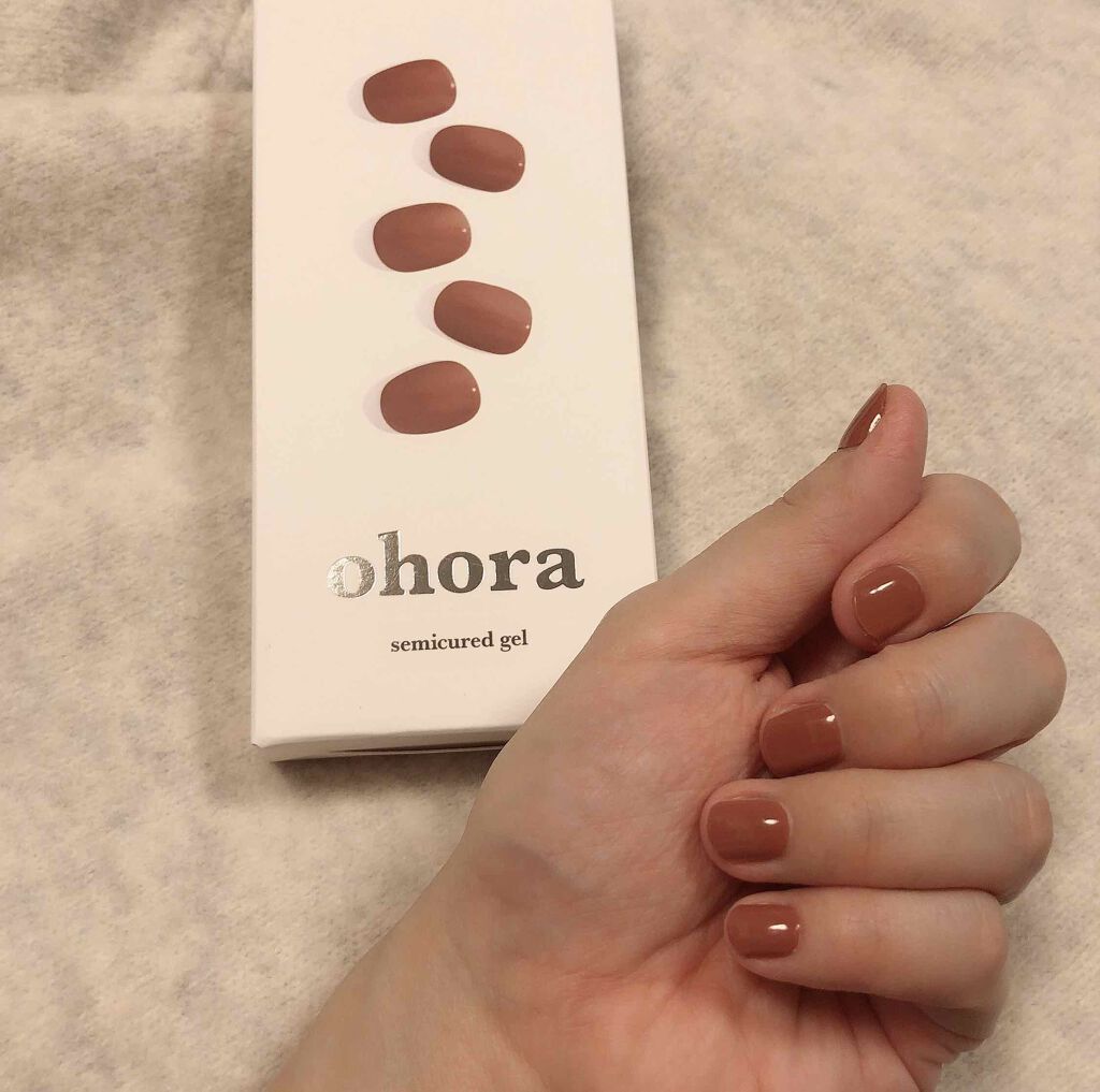 セミキュアジェルネイル（ハンド）/ohora/ネイルシールを使ったクチコミ（1枚目）