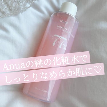 ⌇ しっとりなめらか肌に。Anuaの新商品🍑桃の化粧水
⁡
⁡
以前、投稿でも紹介した
ドクダミトナーで有名なAnuaから
新商品の桃トナーが誕生！
⁡
とろみのある密度が高い
エッセンステクスチャーで