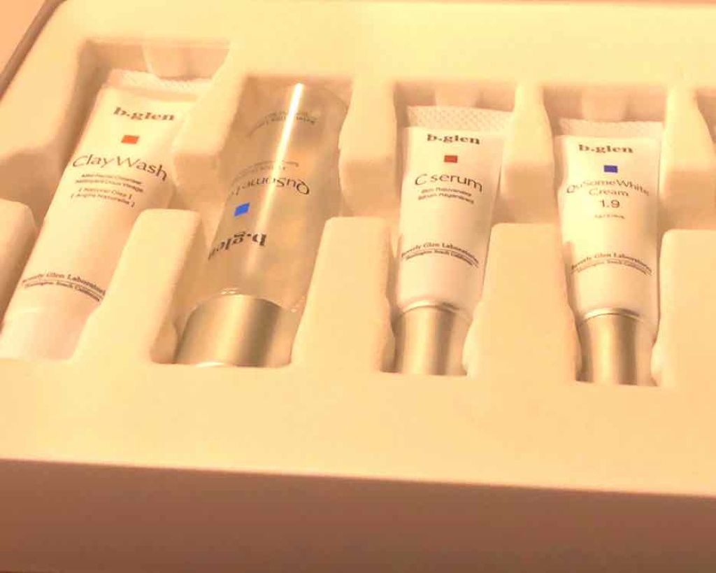 ホワイトケア トライアルセット/b.glen/スキンケアキットを使ったクチコミ（2枚目）