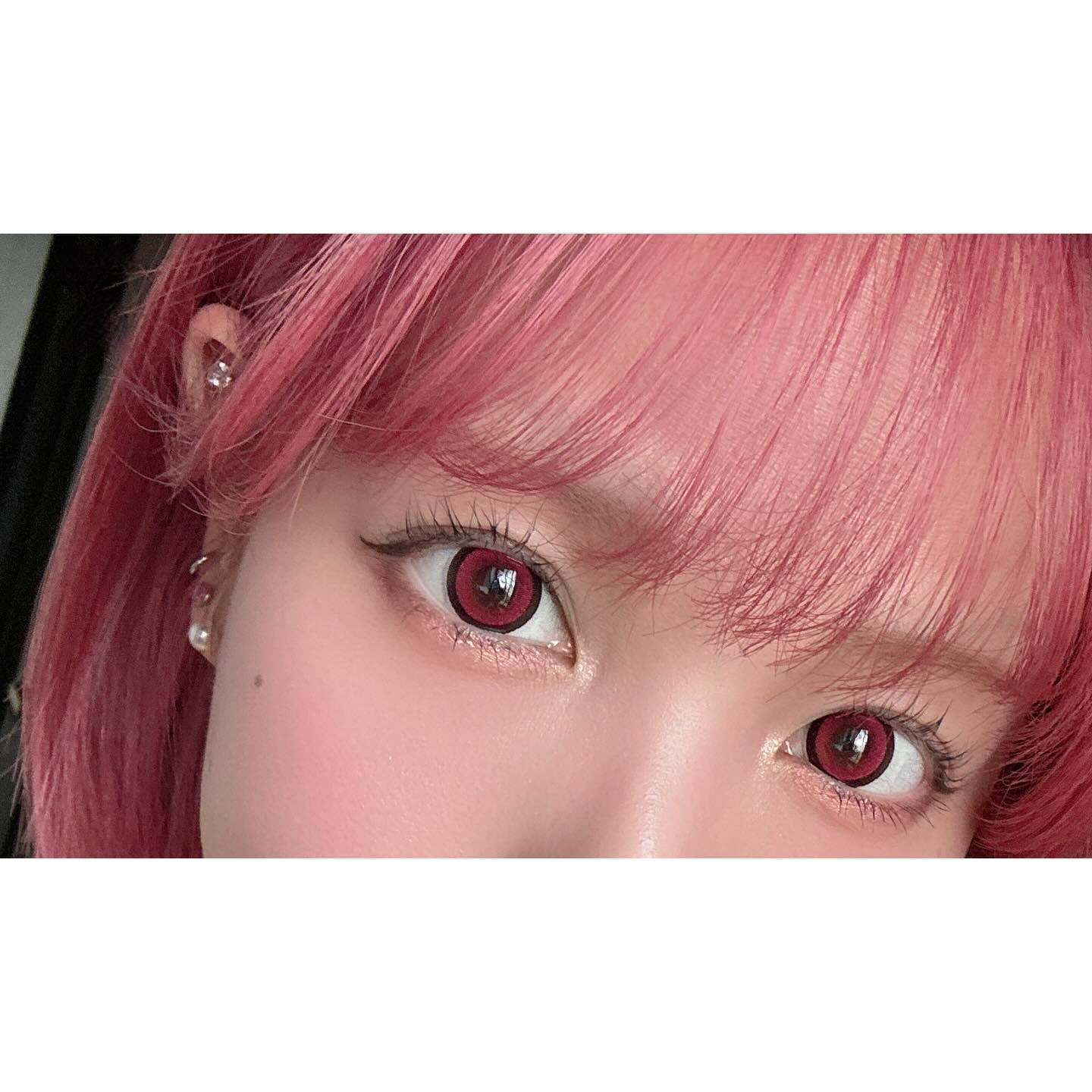 Honey kiss 1day ちゅるんレッド/HoneyKiss/ワンデー（１DAY）カラコンを使ったクチコミ（3枚目）