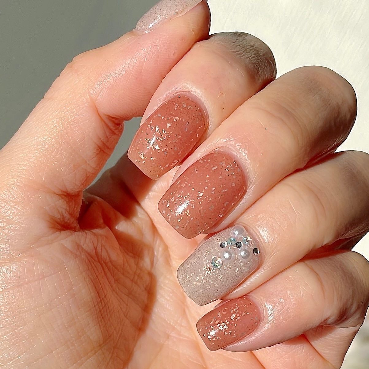 ♡𝙗𝙚𝙠𝙞♡フォロバ100%♡ on LIPS 「🎄💅✨ストーンを集めてツリーっぽく✨ホワイトカラーで冬っぽく⛄..」(3枚目)