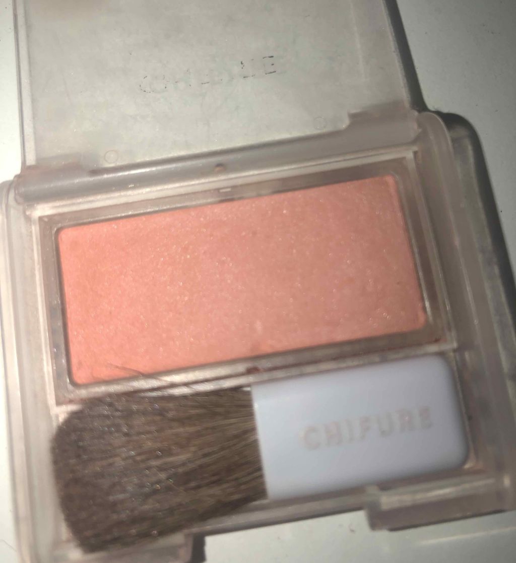 チーク カラー(ブラシ付)/ちふれ/パウダーチークを使ったクチコミ（2枚目）