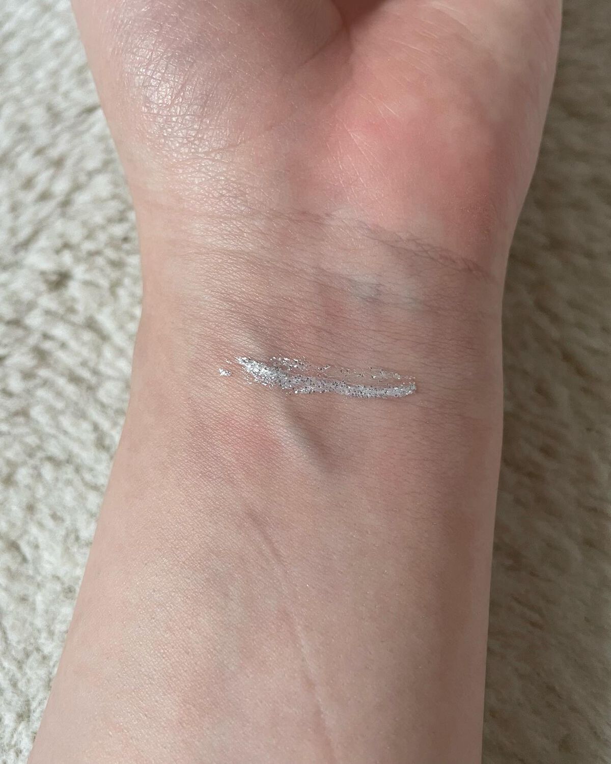 GLITTER MASCARA/U R GLAM/マスカラトップコートを使ったクチコミ(5枚目)