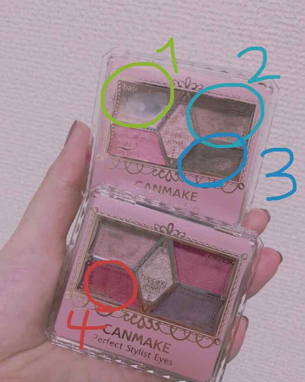 【旧品】パーフェクトスタイリストアイズ/キャンメイク/アイシャドウパレットを使ったクチコミ(2枚目)