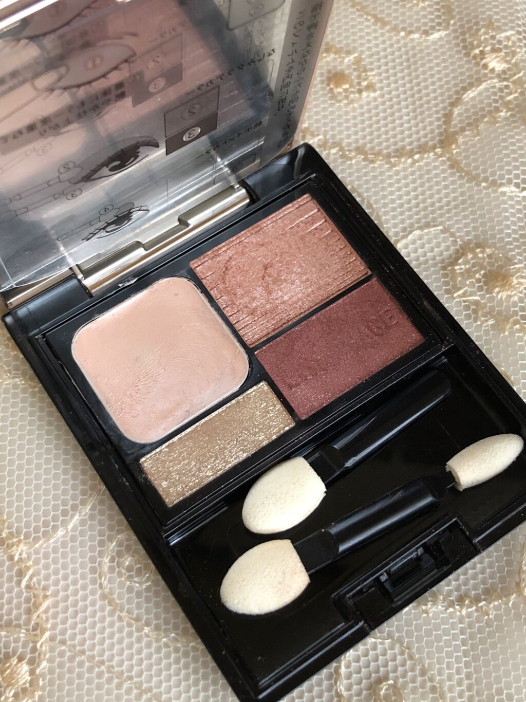 ドラマティックスタイリングアイズD BR725 ミロワールカシス(※限定カラー)/マキアージュ/アイシャドウパレットを使ったクチコミ（1枚目）