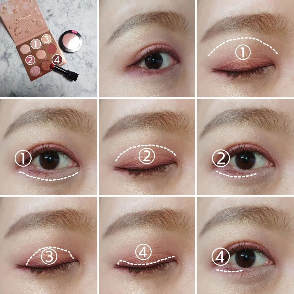 by the rose/ColourPop/アイシャドウパレットを使ったクチコミ(4枚目)