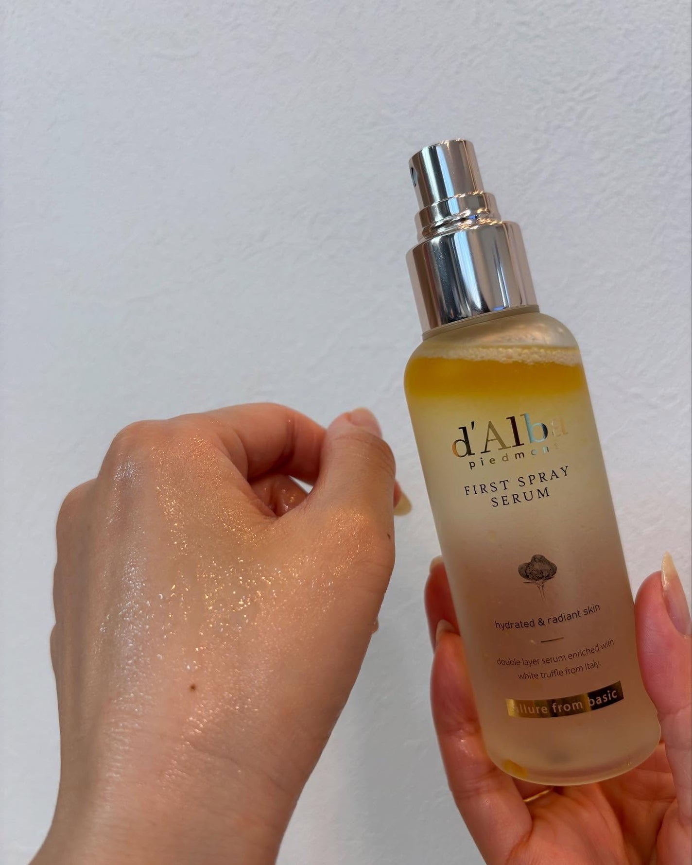 ダルバ ホワイトトリュフファーストスプレーセラム/ダルバ/ミスト状化粧水を使ったクチコミ(4枚目)