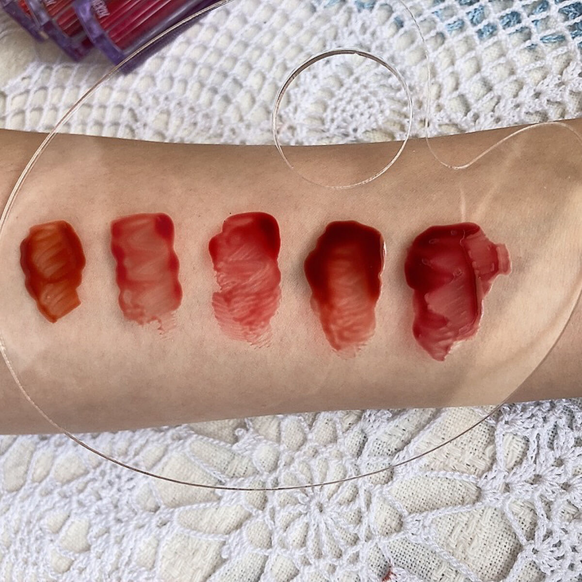 ザ ウォータリーデューティント/MERZY/リップティントを使ったクチコミ（3枚目）