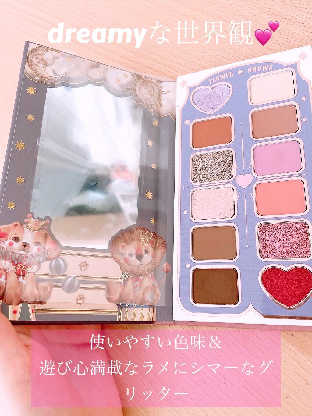 サーカスシリーズ12色アイシャドウパレット /FlowerKnows/アイシャドウパレットを使ったクチコミ(2枚目)