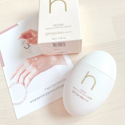 ヴィーガンアクアグロウサンセラム/HAMEL/日焼け止めローションを使ったクチコミ(1枚目)