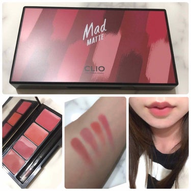 マッド マット リップ 12 PERKY ROSE/CLIO/口紅を使ったクチコミ（1枚目）