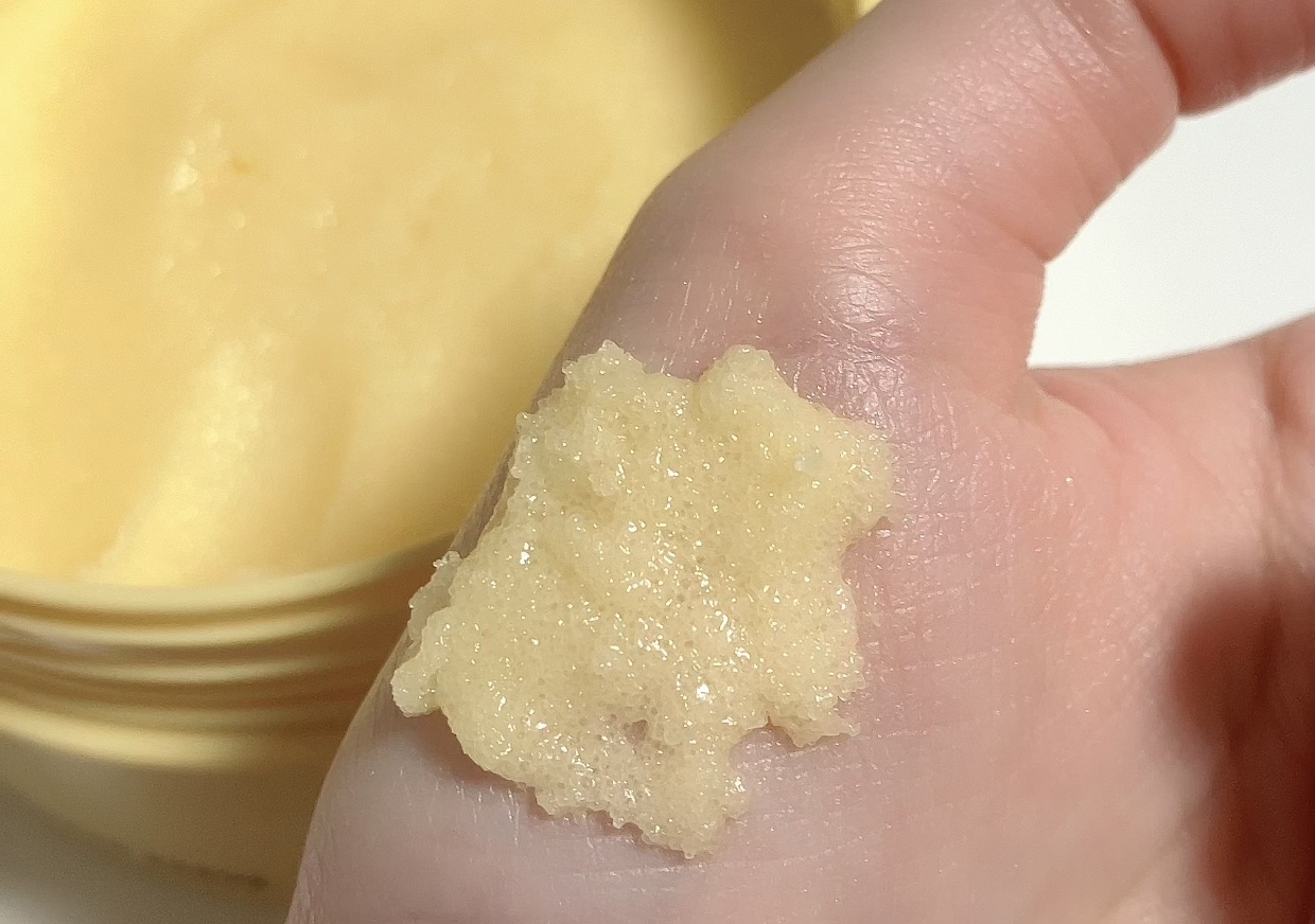 Q+Me スウィートボムタラソスクラブレモンティーの香り/AGARISM/バストケア・ヒップケアを使ったクチコミ（3枚目）