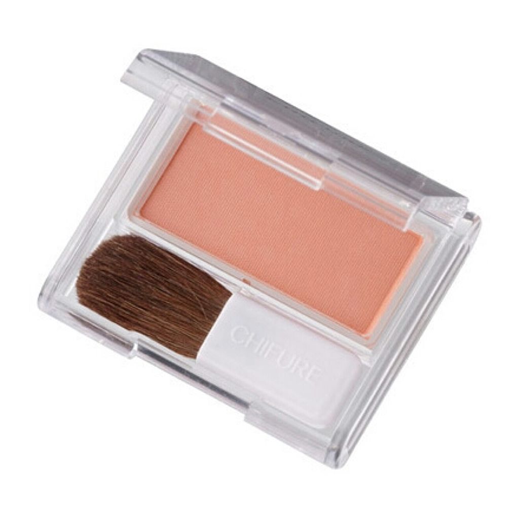 チーク カラー(ブラシ付)/ちふれ/パウダーチークを使ったクチコミ（3枚目）