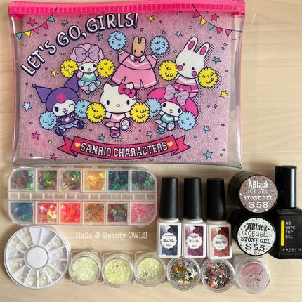 ぴよこれいと あうるす on LIPS 「キキララネイル。リトルツインスターズ?キキララの方が可愛いのに..」(8枚目)