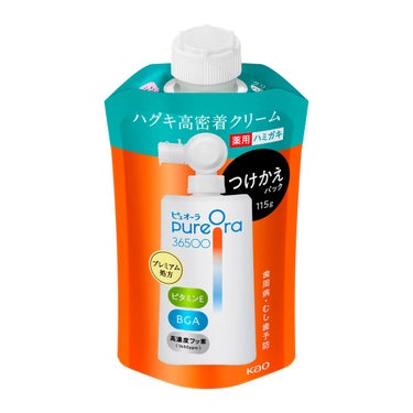 PureOra36500 薬用ハグキ高密着クリームハミガキ つけかえ用 115g