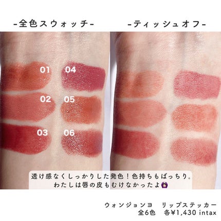 ウォンジョンヨ リップステッカー/Wonjungyo/口紅を使ったクチコミ(9枚目)