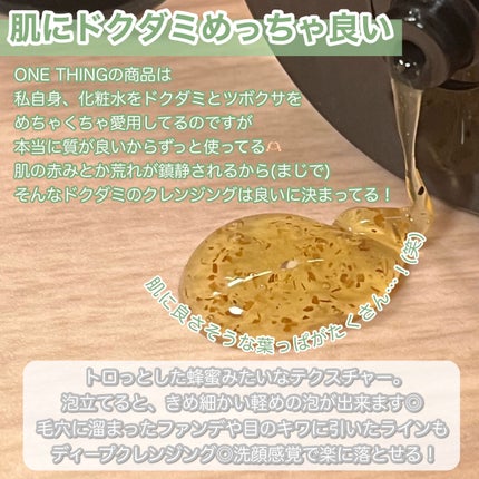 ドクダミ弱酸性フォームクレンジング/ONE THING/洗顔フォームを使ったクチコミ(3枚目)