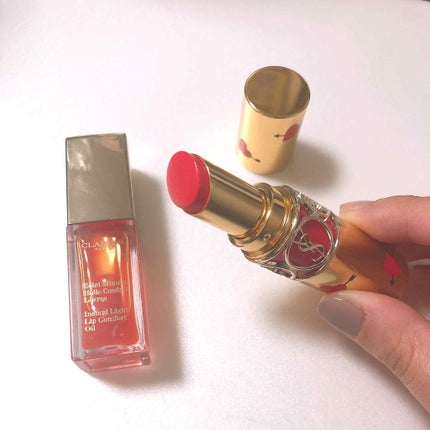 ルージュ ヴォリュプテ シャイン/YVES SAINT LAURENT BEAUTE/口紅を使ったクチコミ(1枚目)