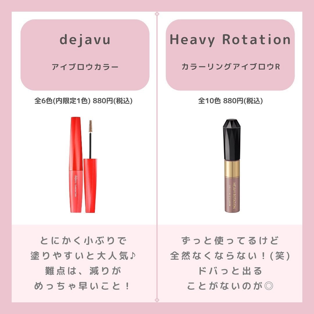 カラーリングアイブロウ/ヘビーローテーション/眉マスカラを使ったクチコミ(3枚目)