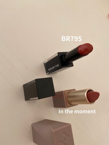 ルージュ アンリミテッド BR 795/shu uemura/口紅を使ったクチコミ（2枚目）