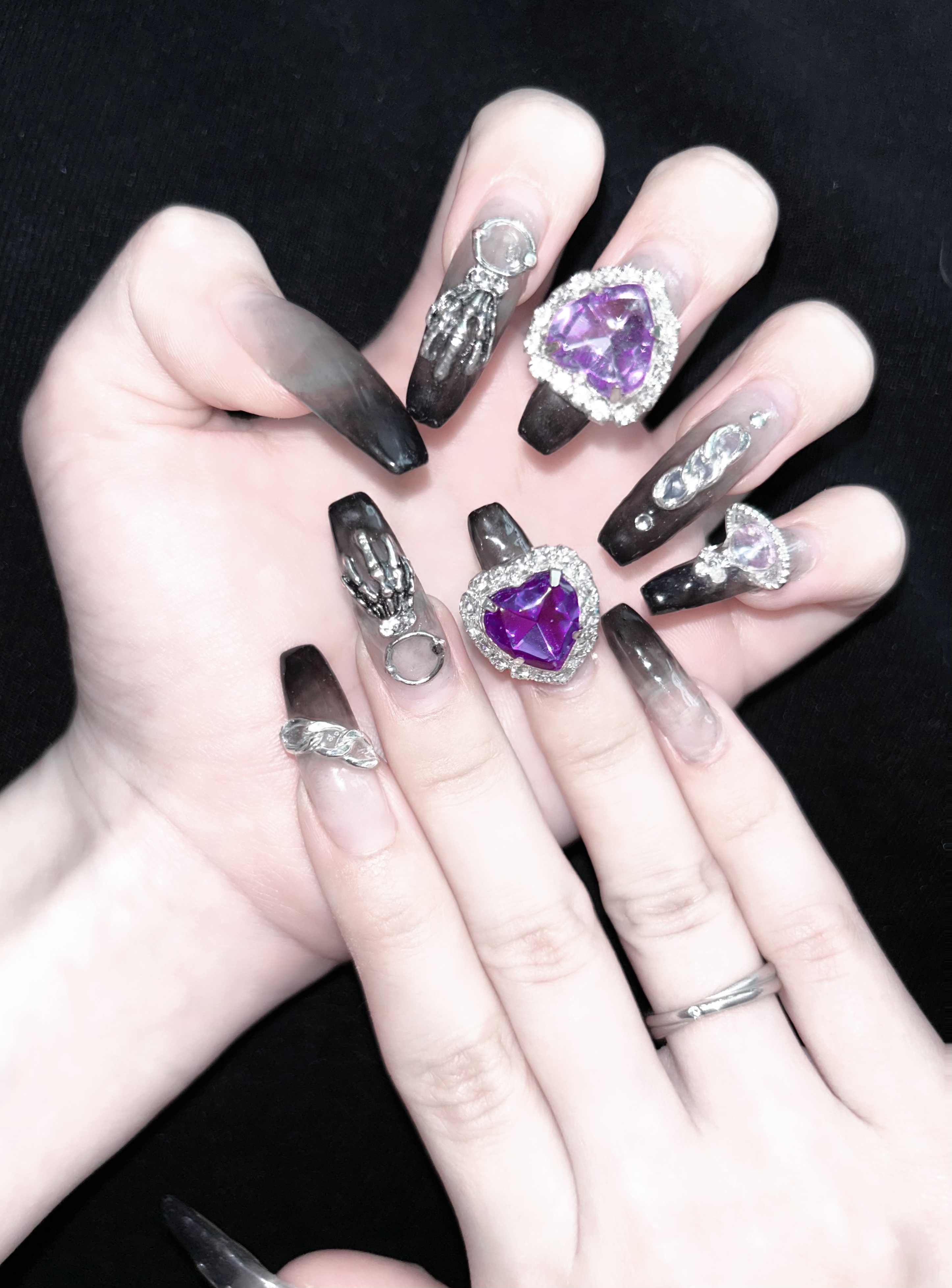 パル カラージェル クリアブラック/キャンドゥ/ジェルネイルを使ったクチコミ（3枚目）