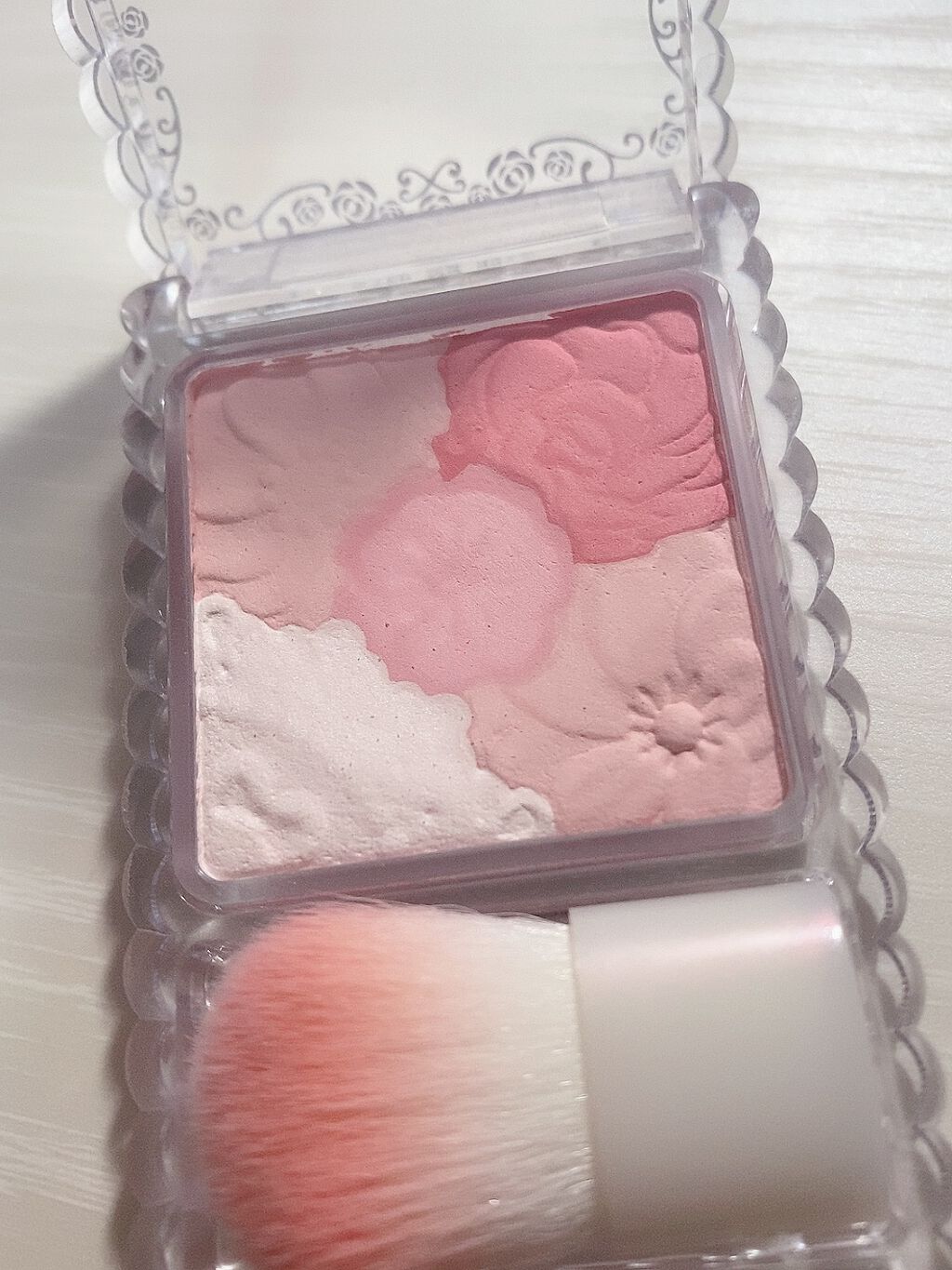 グロウフルールチークス/キャンメイク/パウダーチークを使ったクチコミ（2枚目）