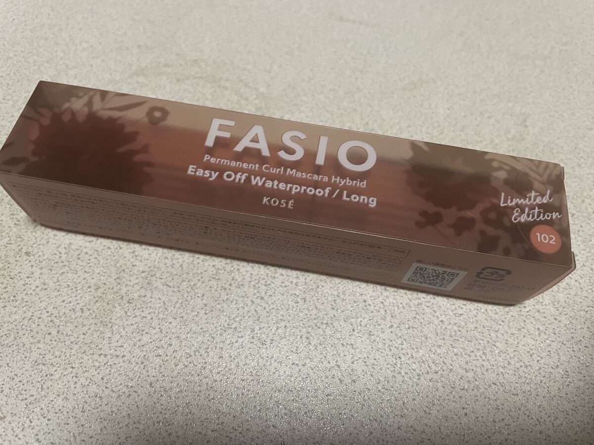 パーマネントカール マスカラ ハイブリッド（ロング） 102 切なる願い〈ピンクのカスミソウの花言葉〉儚げな目もとを演出するベージュピンク(限定)/FASIO/マスカラを使ったクチコミ（1枚目）