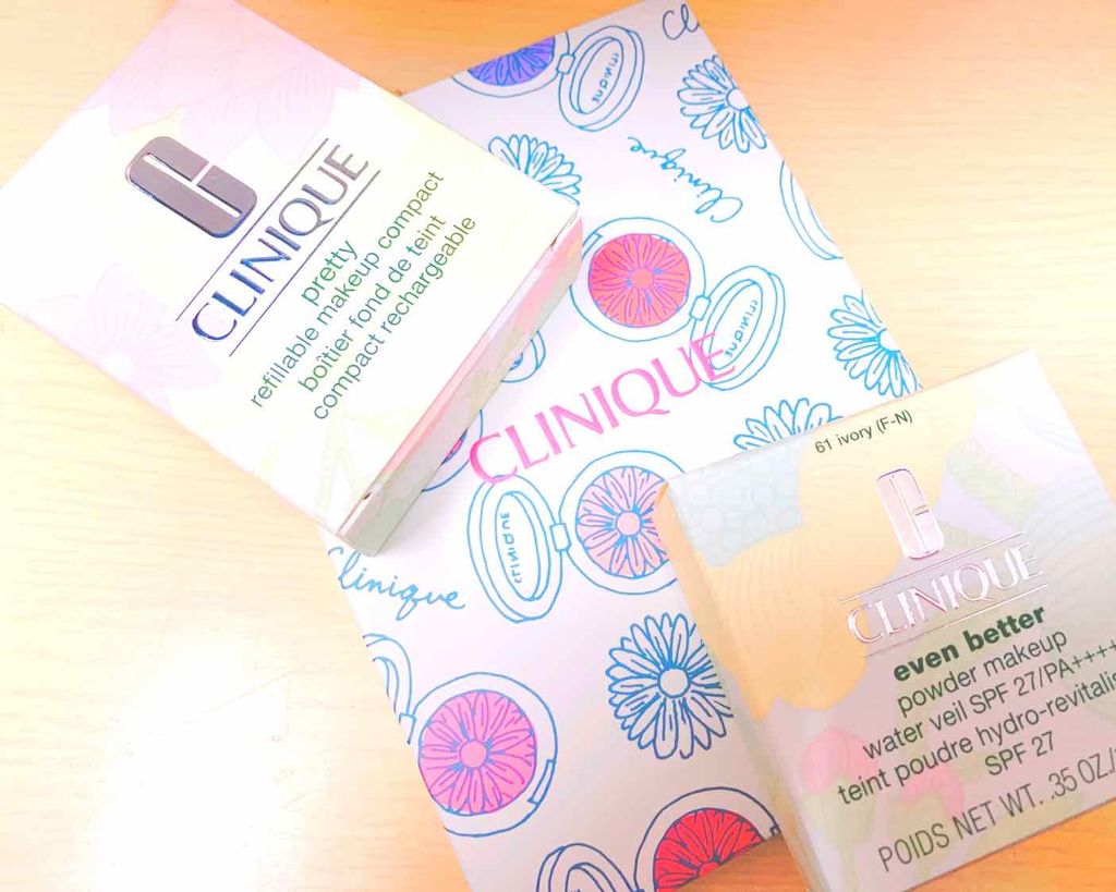 イーブン ベター パウダー メークアップ ウォーター ヴェール 27 リフィル  61 アイボリー/CLINIQUE/パウダーファンデーションを使ったクチコミ（2枚目）