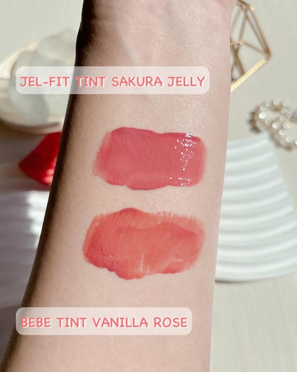 ジェルフィットティント/AMUSE/リップティントを使ったクチコミ(7枚目)