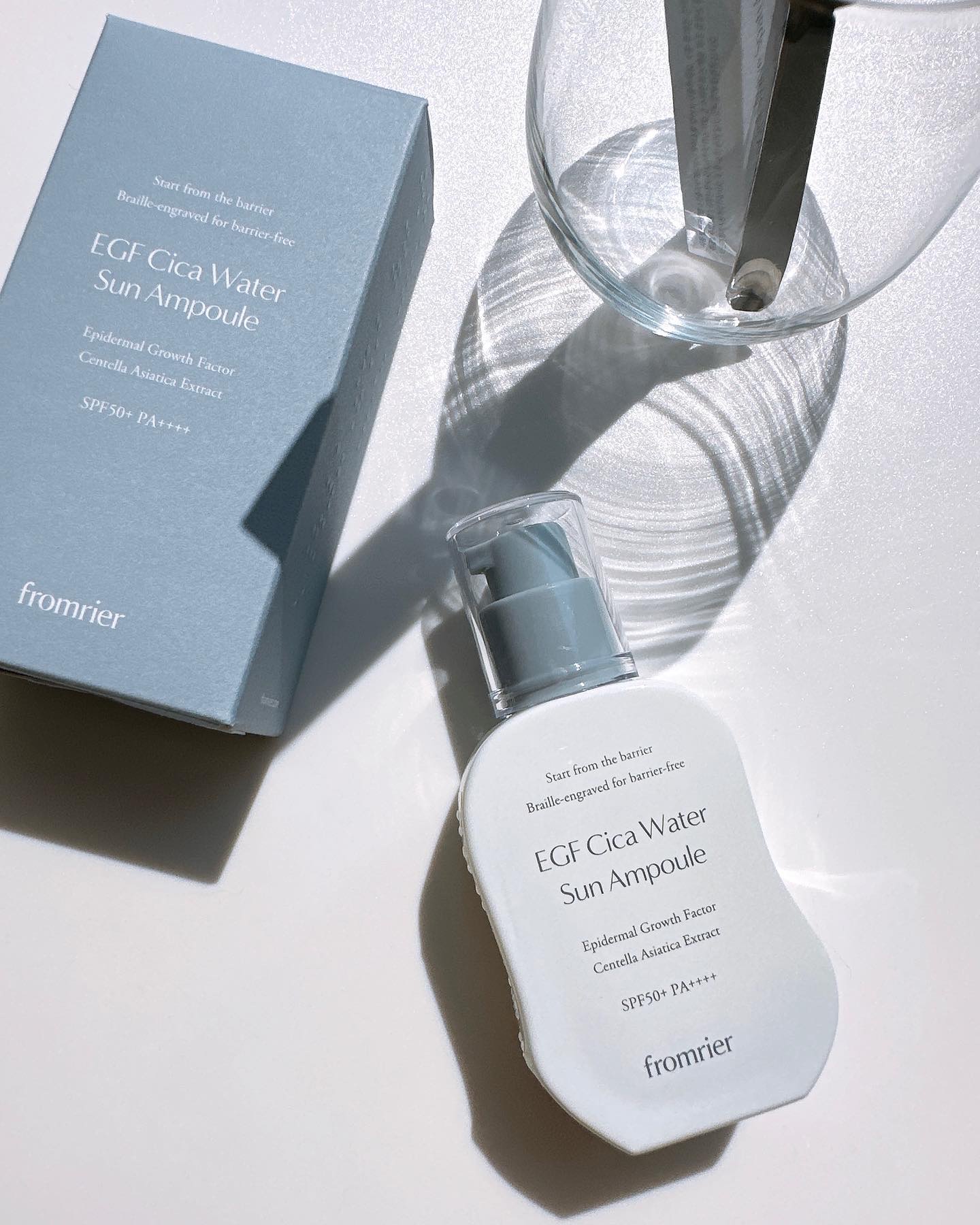 EGFシカウォーターサンアンプル/fromrier/日焼け止めローションを使ったクチコミ（2枚目）