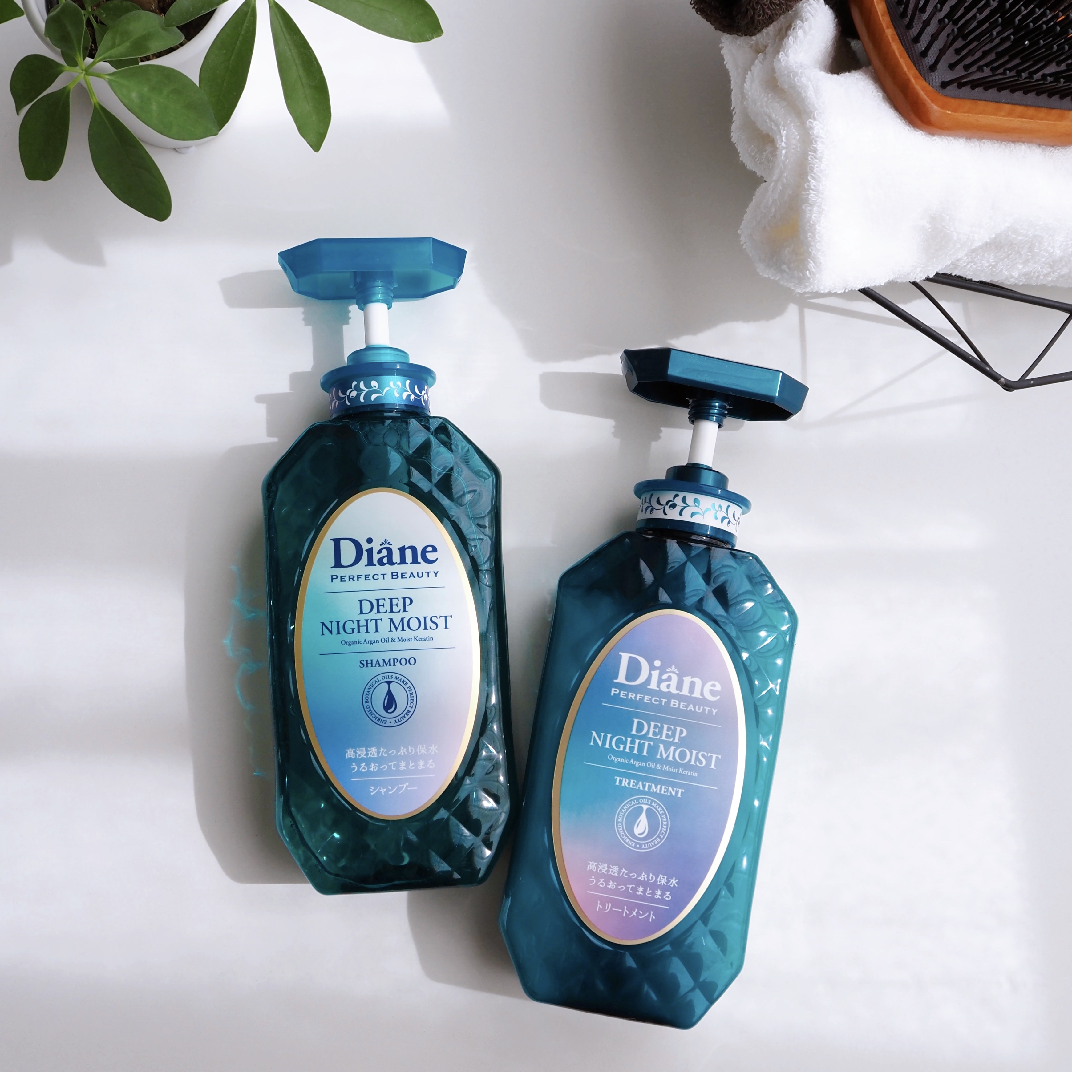 パーフェクトビューティー ディープナイトモイスト シャンプー＆トリートメント/ダイアン/市販シャンプーを使ったクチコミ（1枚目）