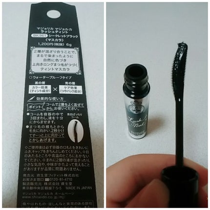 ラッシュティント/MAJOLICA MAJORCA/マスカラを使ったクチコミ(2枚目)