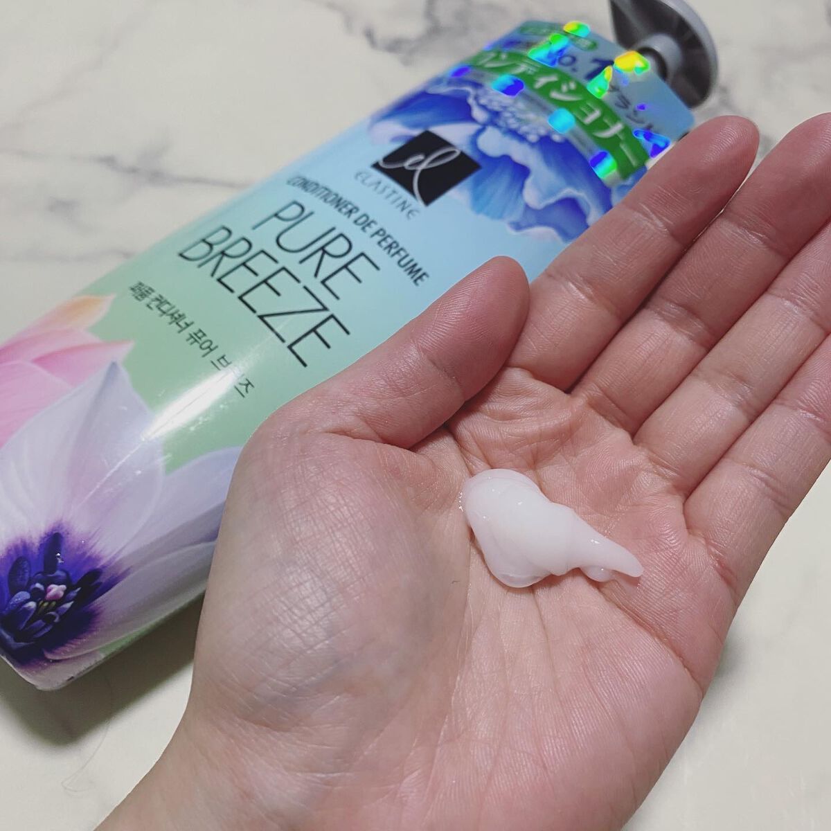Perfume PURE BREEZE シャンプー／コンディショナー コンディショナー 600ml/ELASTINE/シャンプー・コンディショナーを使ったクチコミ（3枚目）